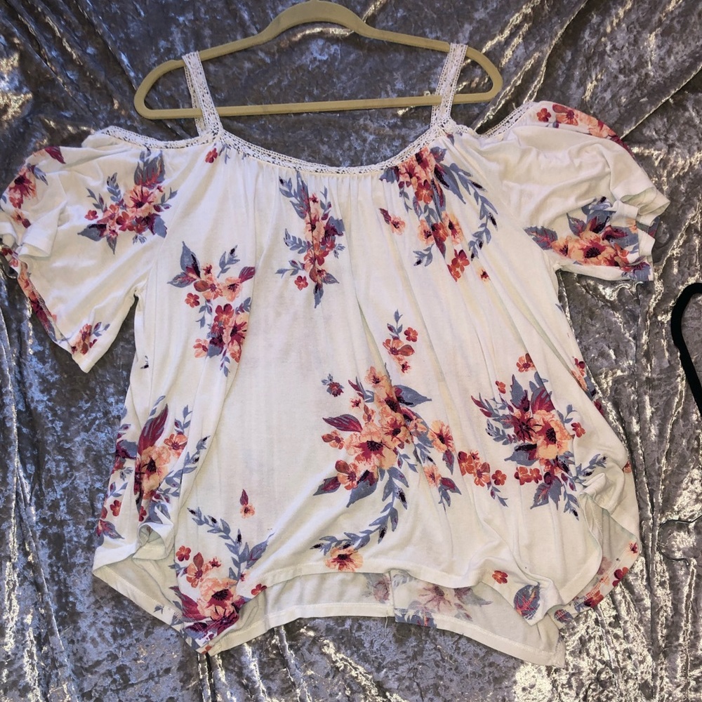 Off the shoulder floral top